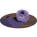 download Sea Otter clipart image with 225 hue color