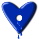 download Bloody Heart clipart image with 225 hue color