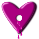 download Bloody Heart clipart image with 315 hue color