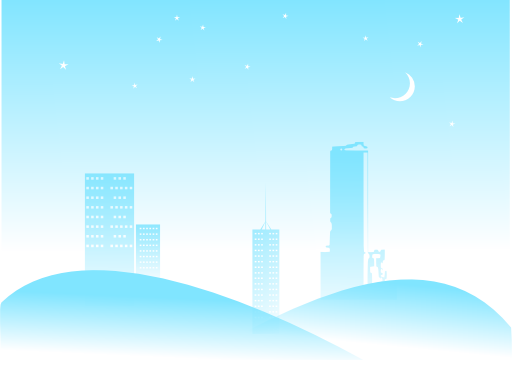 Night Cityscape Blue