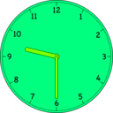 download Clock clipart image with 90 hue color