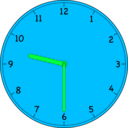 download Clock clipart image with 135 hue color