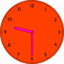 download Clock clipart image with 315 hue color