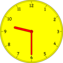 download Clock clipart image with 0 hue color