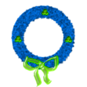 download Christmas Wreath clipart image with 90 hue color