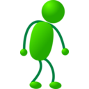 download Stickman 09 clipart image with 270 hue color