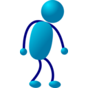 download Stickman 09 clipart image with 0 hue color