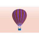 download Balloon In The Sky clipart image with 180 hue color