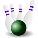 download Bowling clipart image with 270 hue color