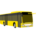 download Yellow Bus clipart image with 0 hue color