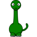 download Cartoon Brontosaurus clipart image with 45 hue color