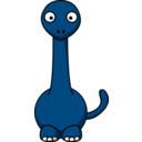 download Cartoon Brontosaurus clipart image with 135 hue color