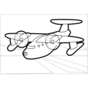 download Red Plane clipart image with 135 hue color