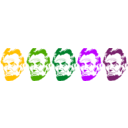 download Rainbow Lincoln clipart image with 45 hue color