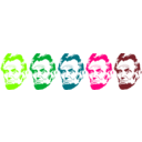 download Rainbow Lincoln clipart image with 90 hue color