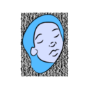 download Sleeping Girl clipart image with 180 hue color