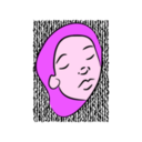download Sleeping Girl clipart image with 270 hue color