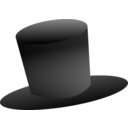 download Tophat clipart image with 0 hue color
