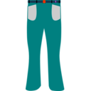 download Cord Pants clipart image with 180 hue color