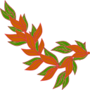 download Bay Leaf clipart image with 315 hue color