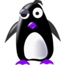 download Tux clipart image with 225 hue color