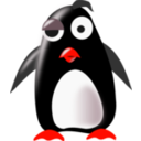 download Tux clipart image with 315 hue color