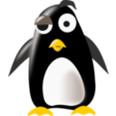 download Tux clipart image with 0 hue color