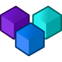 download Cubes clipart image with 180 hue color