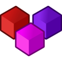 download Cubes clipart image with 270 hue color
