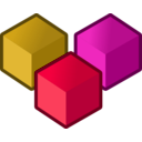 download Cubes clipart image with 315 hue color
