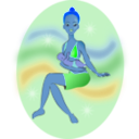 download Princessfeeding clipart image with 180 hue color