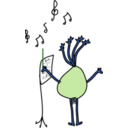 download Musical Onion clipart image with 90 hue color