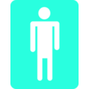 download Men Bathroom clipart image with 315 hue color