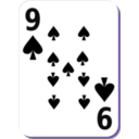 download White Deck 9 Of Spades clipart image with 225 hue color