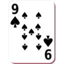 download White Deck 9 Of Spades clipart image with 315 hue color