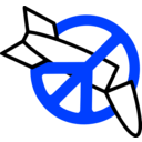 download Peace No War clipart image with 225 hue color