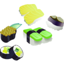 download Sushi Set clipart image with 45 hue color