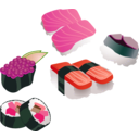 download Sushi Set clipart image with 315 hue color