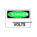 download Danger Blank Volts Alt 2 clipart image with 135 hue color