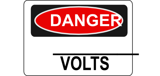 Danger Blank Volts Alt 2
