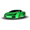 download Red Lamborghini clipart image with 135 hue color