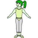 download Ballet Girl clipart image with 90 hue color