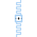 download Uhf Rfid Tag clipart image with 180 hue color