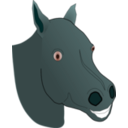 download Horse clipart image with 180 hue color