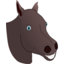 download Horse clipart image with 0 hue color