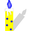 download Candle clipart image with 180 hue color