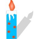 download Candle clipart image with 315 hue color