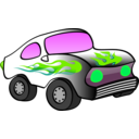 download Black And White Fun Car clipart image with 90 hue color