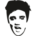 download Elvis Face clipart image with 135 hue color