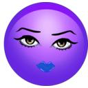 download Pretty Sexy Lady Smiley Emoticon clipart image with 225 hue color